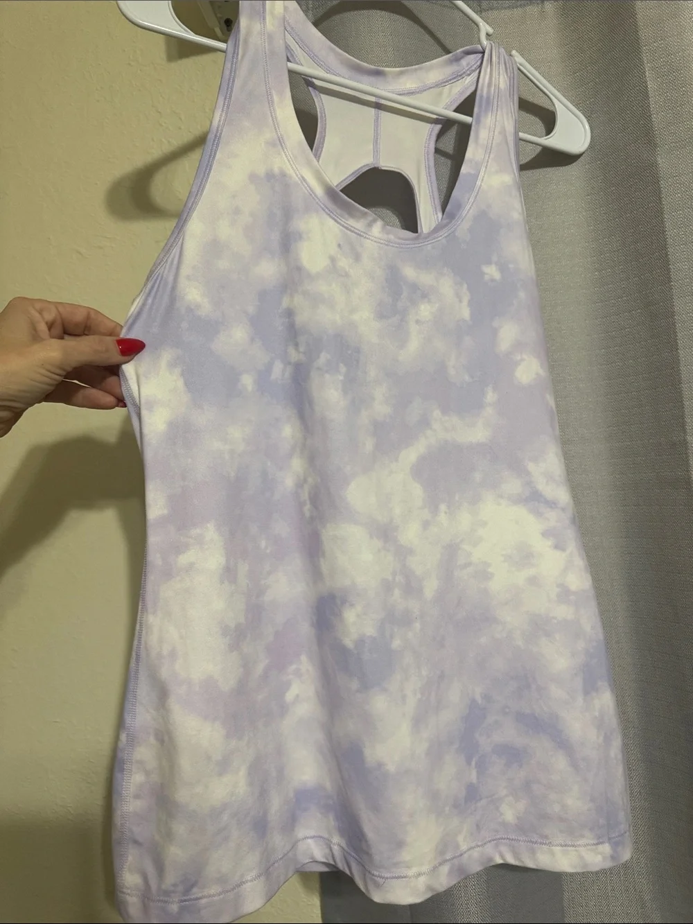 Athleta Lavender Tie-Dye Racerback Cutout Tank - Picture 5 of 5